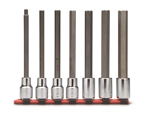 WRIGHT-TOOL NO.316 3/8&quot;Dr. Long Length Hex Bit Socket Set 7pcs.