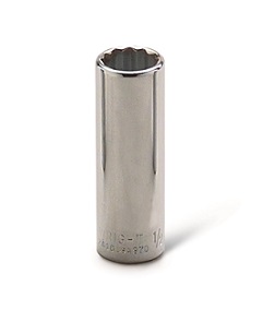 WRIGHT-TOOL NO.3632 11&quot; - 3/8&quot; Dr. 12 Pt. Deep Socket