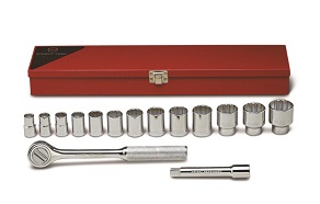 WRIGHT-TOOL NO.417 1/2&quot;Dr. Standard Socket Set 15 pcs.