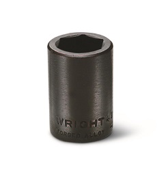 WRIGHT-TOOL NO.48-10MM 1/2&quot;Dr. Socket Impact Shallow 10mm. 6P