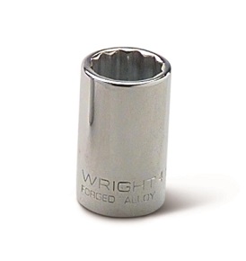 WRIGHT-TOOL NO.41-10MM 1/2&quot;Dr. Standard Socket Size 10mm. 12P