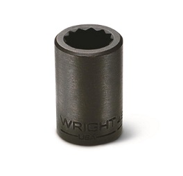 WRIGHT-TOOL NO.4864 1/2&quot;Dr. Socket Impact Shallow 7/16&quot; 12P