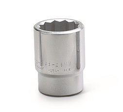 WRIGHT-TOOL NO.61-22MM 3/4&quot;Dr. Standard Metric Socket Size 22mm. 12P