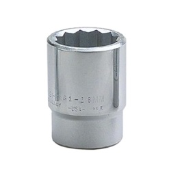 WRIGHT-TOOL NO.61-43MM 3/4&quot;Dr. Standard Metric Socket Size 43mm. 12P