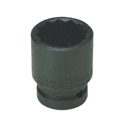 WRIGHT-TOOL NO.67-19MM 3/4&quot;Dr. Thin wall Socket Industrial Finish Size 19mm. 12P