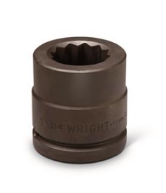 WRIGHT-TOOL NO.84723 1.1/2&quot;Dr. Socket Impact Shallow 1.7/16&quot; 12P