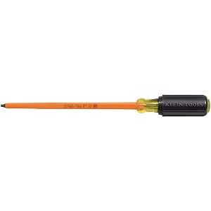 KLEIN NO.665-INS Insulated Square Recess Tip Screwdrivers size 11-3/4&quot; (298mm.)