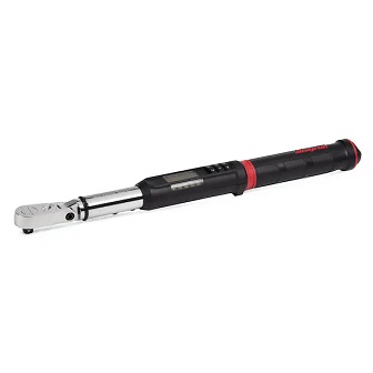 SNAP-ON NO.ATECH2FR125B Torque Wrench Electronic Techangle Flex Ratchet, 5 to 125 ft.lbs. 3/8&quot;Drive