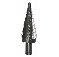 KLEIN NO.59034 Cobalt Step-Drill Bits Size (4mm. to 22mm.)