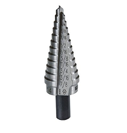 KLEIN NO.59023 High Speed Steel Step-Drill Bits-Metric Size (6mm to 18mm)