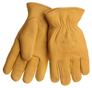 KLEIN NO.40017 Deerskin Work Gloves (Size Large)