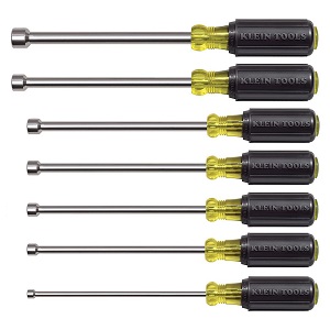 KLEIN NO.647M 7-Piece Hollow Shaft Magnetic Tip Set 6 Shafts (3/16&quot;-1/2&quot;)