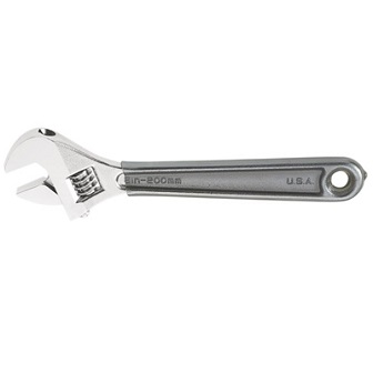 KLEIN NO.D506-10 Adjustale Wrenches-Standard Capacity Plastic-Dipped Handles 1.00(IBS)