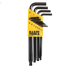 KLEIN NO.BLK12 Set Wrench Ball Hex 0.05-5/16 (12pcs/set)