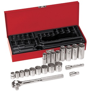 KLEIN NO.65508 20-Piece 3/8-Inch Drive Socket Wrench Set Weight (5.40 IBS)