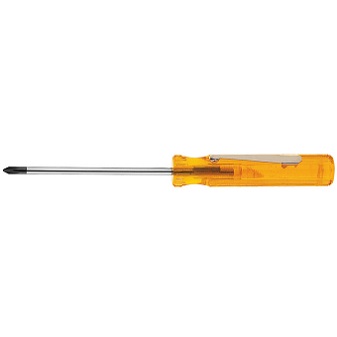 KLEIN NO.P12 Phillips Tip Pocket Clip Screwdriver Round shank size #0 x 2.1/2'' (63 mm)