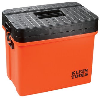 KLEIN NO.54701 Hi-ViZ Sit/Stand 3-Tier Tool Box 