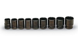 WRIGHT-TOOL NO.603 3/4&quot;Dr. Impact Socket Set 12P 9pcs.