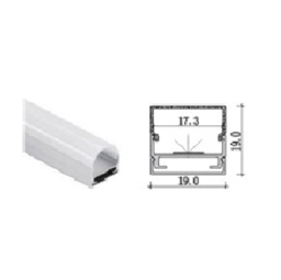 รางหลอดไฟสำหรับไฟเส้นริบบิ้น PSC No.XQ-070-M2020-2M Aluminum profile LED for Ribbon Strip line