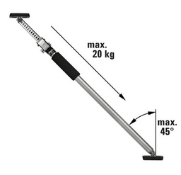 เสาค้ำยัน BESSEY No.480.00.903 Telescopic Drywall Support ST125 , 750 - 1250 mm.