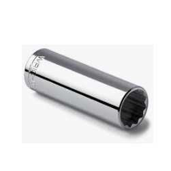 [101039790004] WRIGHT-TOOL NO.2610 1/4&quot;Dr. Deep Socket Chrome Size 5/16&quot; 12P