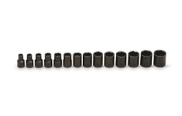 [101074790044] WRIGHT-TOOL NO.359 3/8&quot;Dr. 14Pc. Impact Metric Socket Set 6mm-19mm 6Pt. Std.