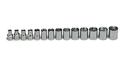 [101074790046] WRIGHT-TOOL NO.354 3/8&quot;Dr. 14Pc. Metric Socket Set 6mm-19mm