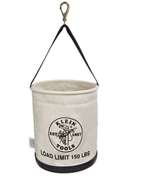 KLEIN NO.5109SLR Canvas Bucket, All-Purpose with Drain Holes, 12&quot; x 15&quot;