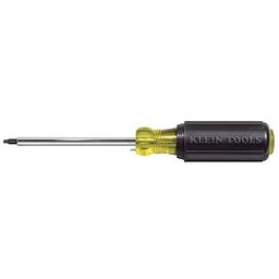 KLEIN NO.665 Square Recess Tip Screwdrivers Round Shanks , #1 x 8&quot; (203mm.)