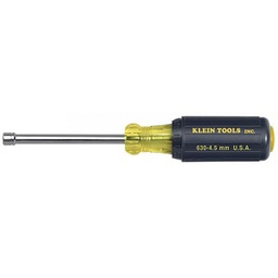 KLEIN No.630-5MM Black Metric Cushion Grip Hollow Shaft Nut Driver Hex size 5 mm x 3&quot; (76 mm)