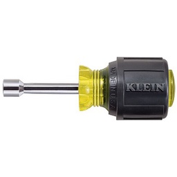 KLEIN No.610-1/4M Red Magnetic Tip Nut Drivers-Hollow Shafts,1/4&quot; x 1-1/2&quot; (38mm.)