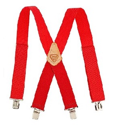 [719008063041] KLEIN NO.60209R Supenders Nylon-Web Suspenders red