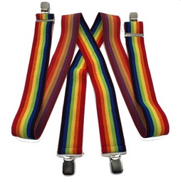 [719008063040] KLEIN NO.60208RB Supenders Nylon-Web Suspenders rainbow