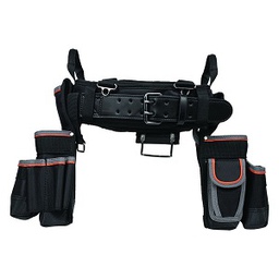 [719002063089] KLEIN NO.55428 Tradesman Pro Electricians Tool Belt, L, Size 35'' to 39'' (889 to 990.6 mm), Weight 4.16 lbs. (1.89 kg)