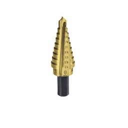 [507002000044] KLEIN NO.59003T Titanium-Nitride Coated Step-Drill Bits Size (1/4 to 3/4)