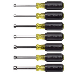 [103011063023] KLEIN NO.65160 7-Piece Metric Cushion Grip Nut Driver Set 3 Shafts