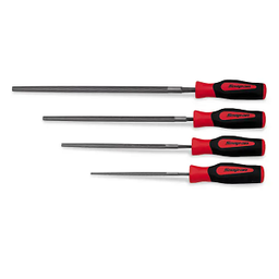 [113001115001] SNAP-ON NO.SGHBF200A Set File Bastard Cut Round Soft Grip 4 pcs. (6 to 12)