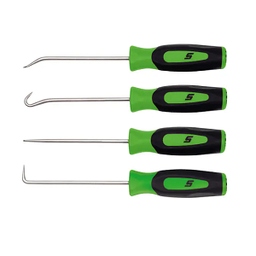 [116001115004] SNAP-ON NO.SGASA204BG Set Miniature Pick Instinct Soft Grip Green 4pcs.