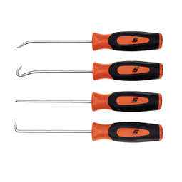 [116001115009] SNAP-ON NO.SGASA204AO Set Miniature Pick Instinct Soft Grip Orange 4pcs.