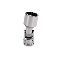 [101106115043] SNAP-ON NO.FDSU14 3/8&quot; Dr. 12P SAE 7/16&quot; Flank Drive Deep Universal Socket