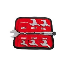 [102050098001] ROTHENBERGER NO.175001 Open-End Torque Wrench Set 14-77 Nm, 7pcs (17, 22, 24, 26, 27, 29mm.)