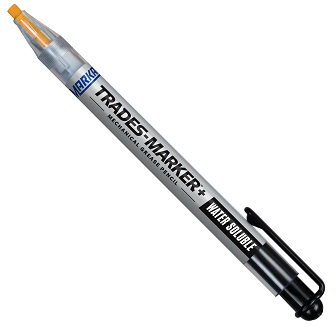 ปากกาเคมี MARKAL No.96171 TRADES-MARKER Water Soluble Refillable All-Surface Marker :Yellow