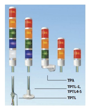 ไฟสัญญาน Tower Light 3 Section TEND NO.TPTL5L-3 (LED) ขนาด 24V ชนิดไฟติดต่อเนื่อง