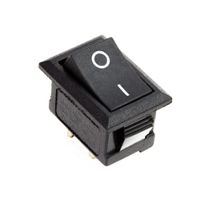 สวิตซ์ไฟโชว์ตัวใหญ่ 4 ขา NO.IRS-201-3A3 Rocker Switch :Black 4P , 220VAC