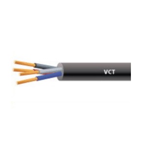 สายไฟกลมดำ THAI YAZAKI Wire Cable : VCT , 3 x 1.5 sqmm. (100 mt/ea)