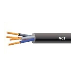 สายไฟกลมดำ FUHRER Wire Cable : VCT , 4 x 1 sqmm.