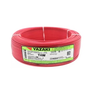 สายไฟ THAI YAZAKI Cable wire : THW Red , 1 x 1.5 sqmm. (100MT/EA)