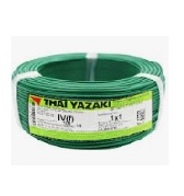 สายไฟ THAI YAZAKI Cable wire :VSF/THW(F) Green , 1 x 4 sqmm. (100 MT/EA)