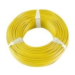 สายไฟ VSF THAI UNION Cable wire : Yellow , 1 x 1.5 sqmm. (90 MT/EA)