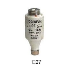 ลูกฟิวส์ D BOGENFUSE NO.E27 Diazed Fuse : 16A , 500V / (21.5x50mm.)